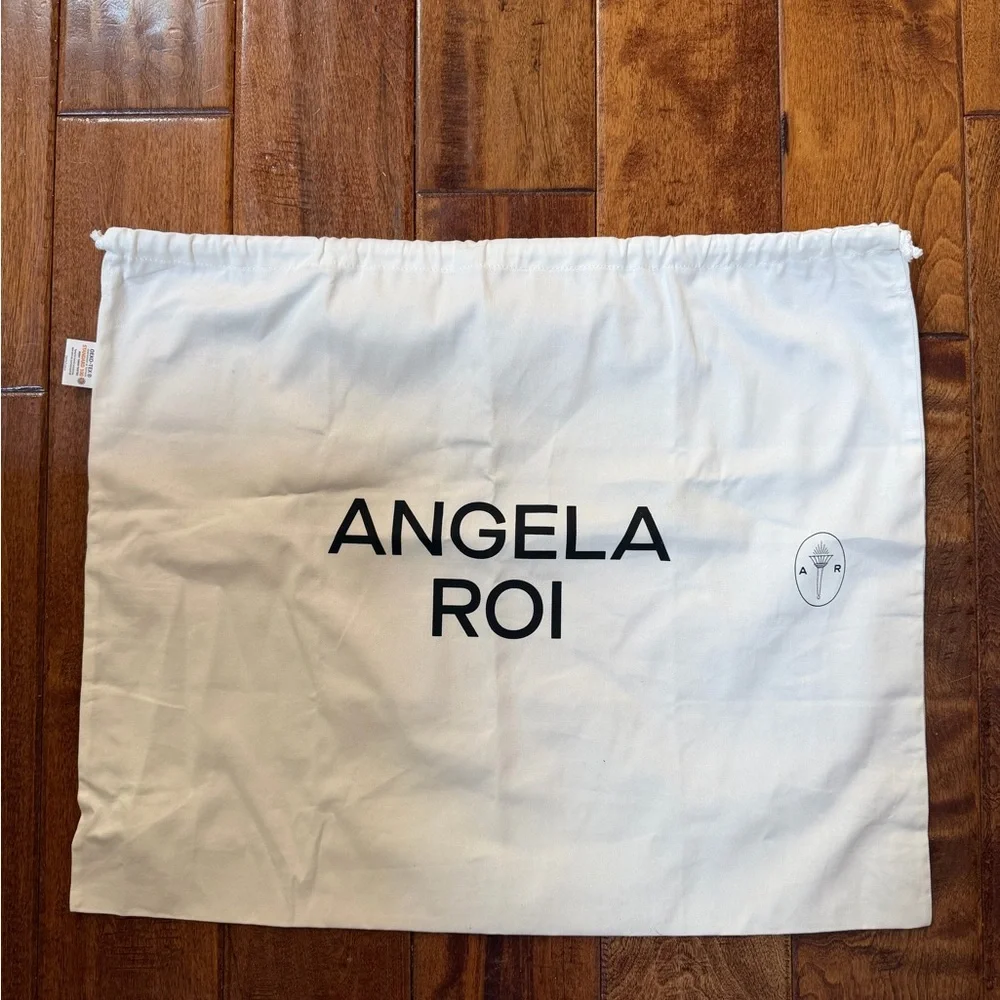 Angela Roi Cher Tote Bag Purse Brown Vegan Leather Plus Strap, Dust Bag & Tassel